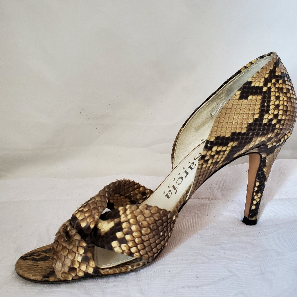 Pedro Garcia Snakeskin Heels SZ 39